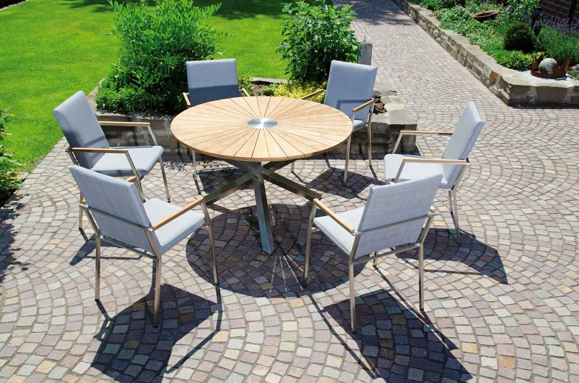 Stapelsessel Superior Edelstahl / Textil