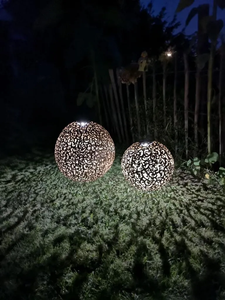 Solarleuchte Metall rost.schw