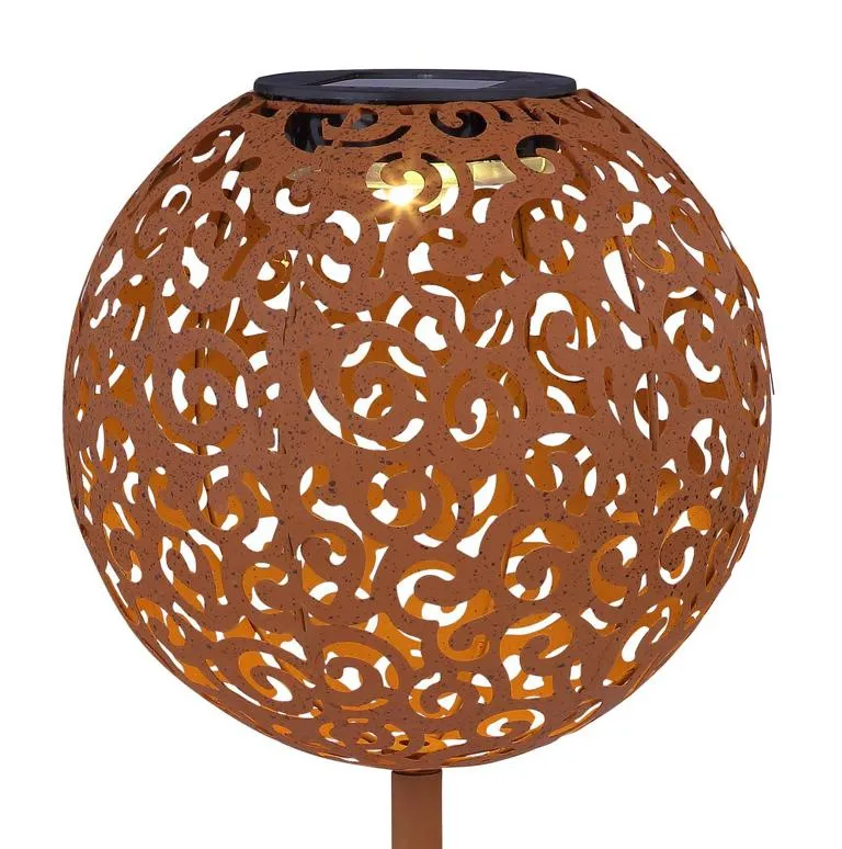 Solarleuchte Metall rost.schw