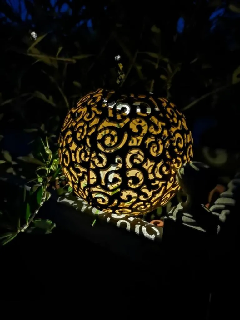 Solarleuchte Metall rost.schw