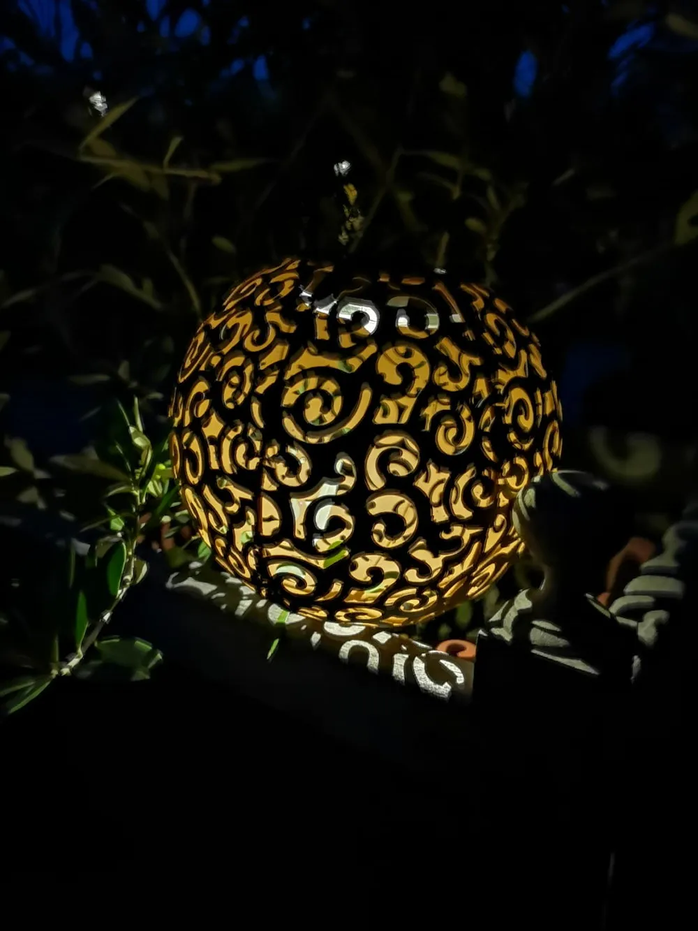 Solarleuchte Metall rost.schw