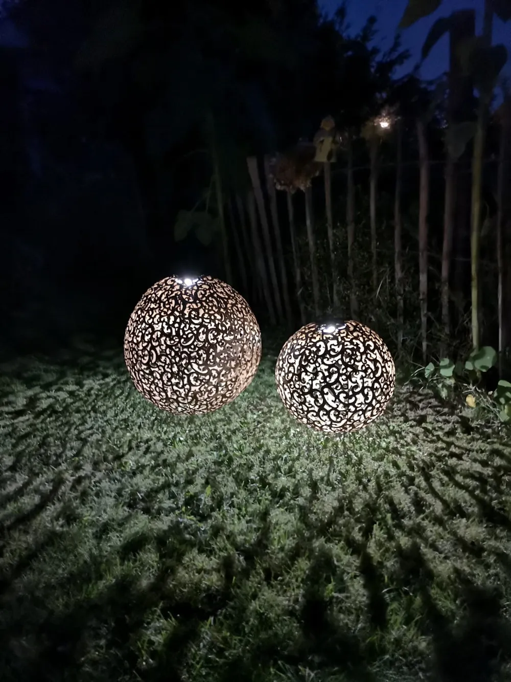 Solarleuchte Metall rost.schw