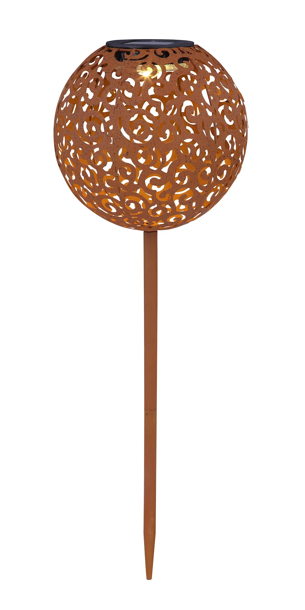 Solarleuchte Metall rost.schw