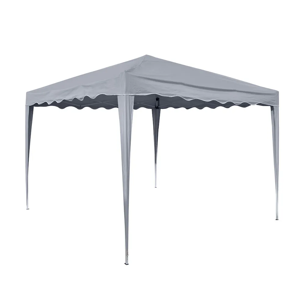 Faltpavillon grau, 3 x 3 m