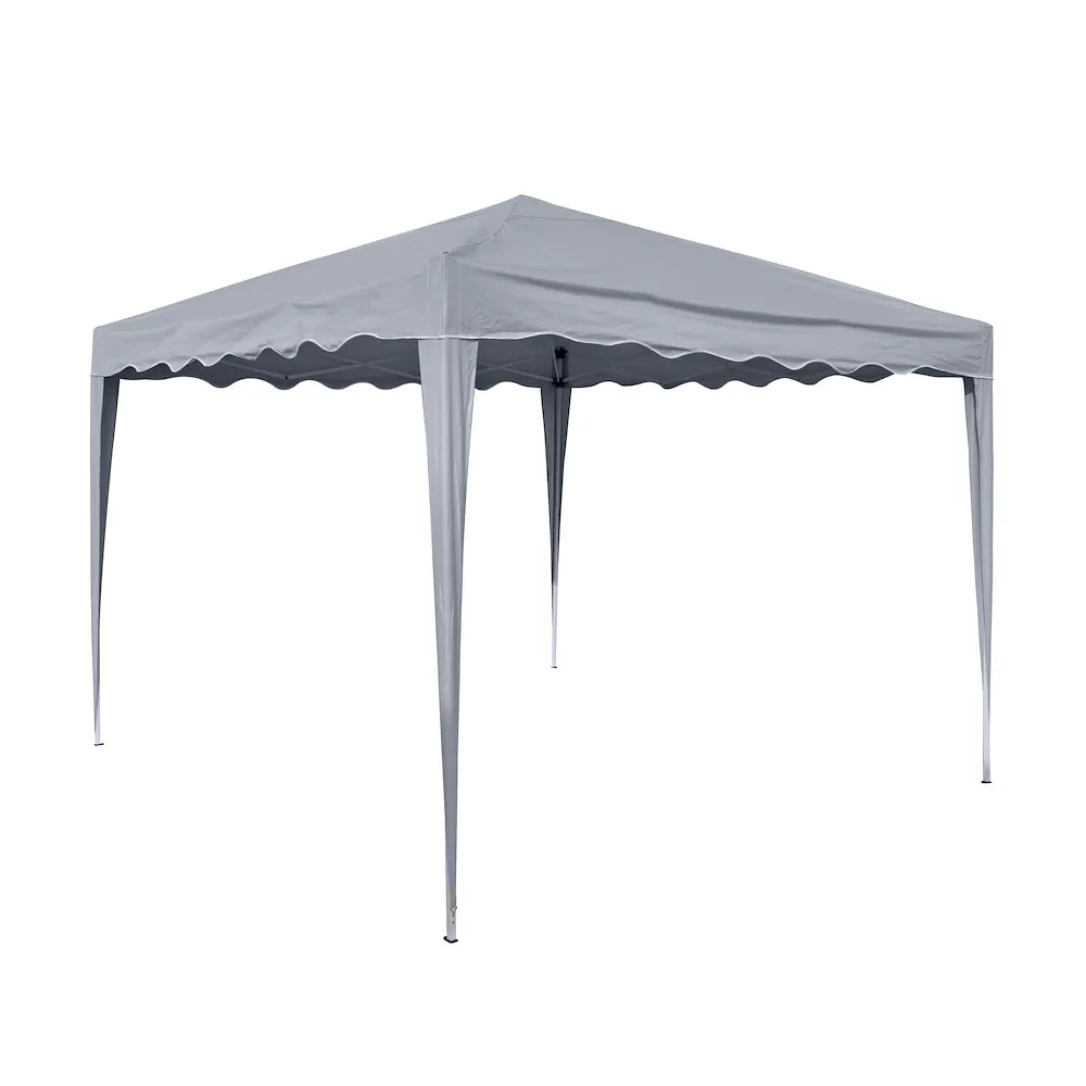 Faltpavillon grau, 3 x 3 m