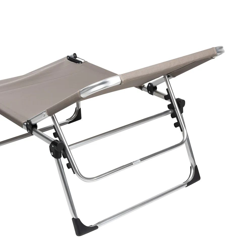 Aluminium Dreibeinliege taupe