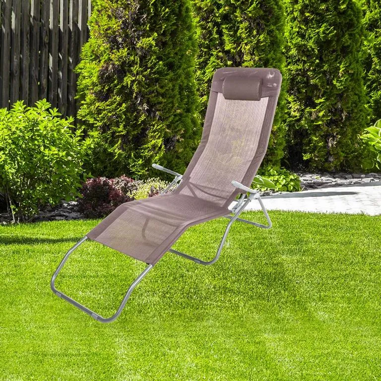 Saunaliege XXL taupe