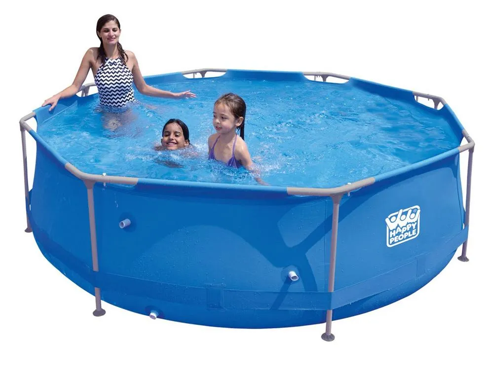 Stahlrahmen-Pool-Set,mit Pumpe