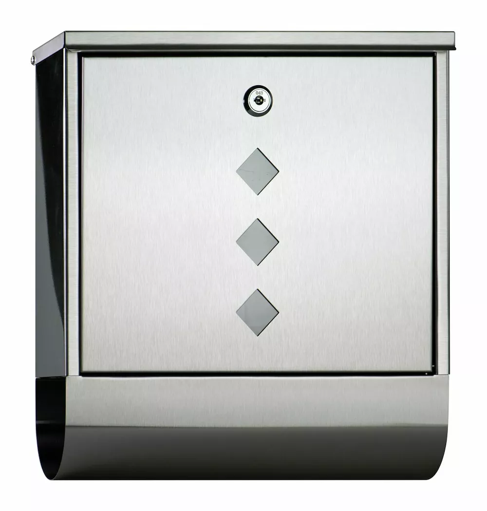 Edelstahl-Briefkasten