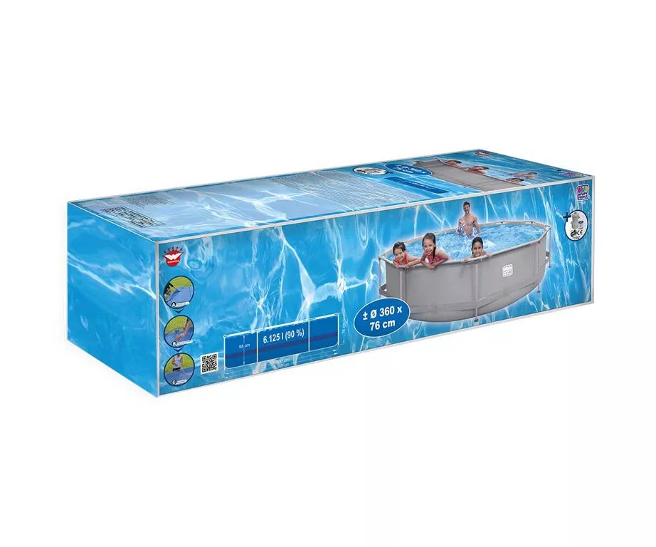 Stahlrahmen-Pool-Set