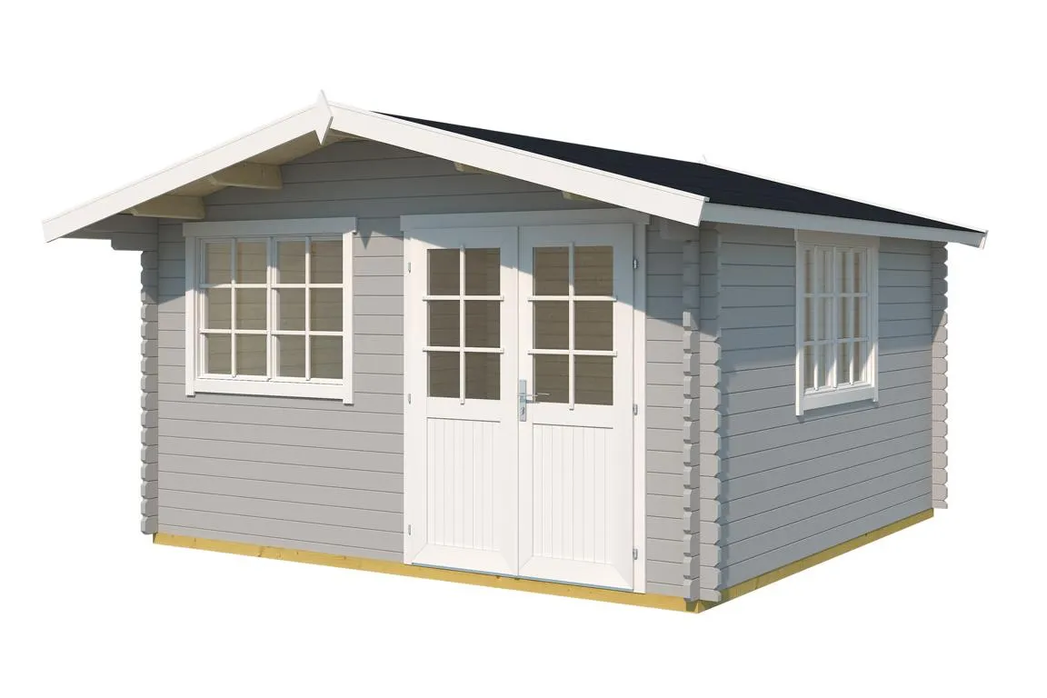 Gartenhaus 401 Gr.1 grau/weiss