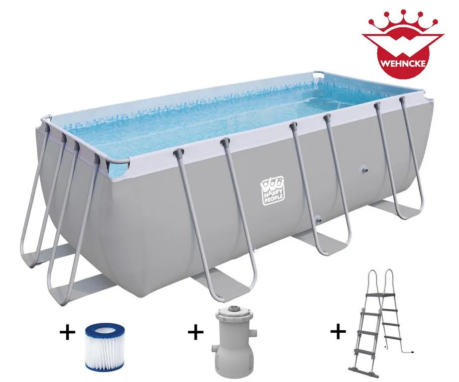 Stahlrahmen-Pool-Set, Leiter