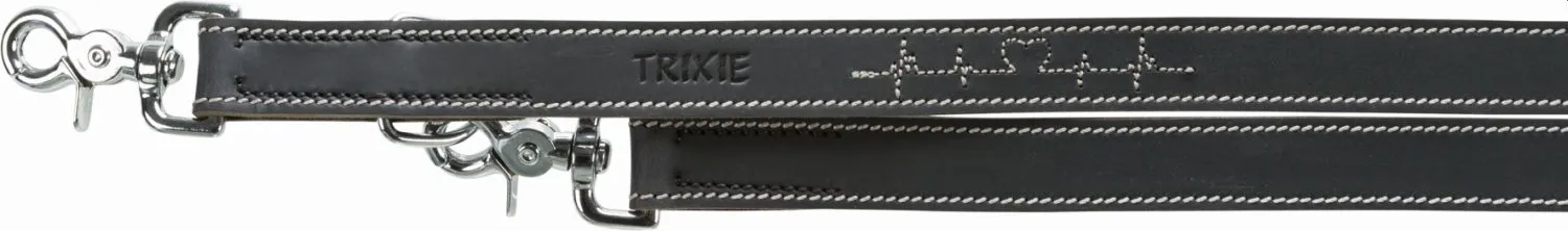 Rustic Fettleder-V Leine Heart