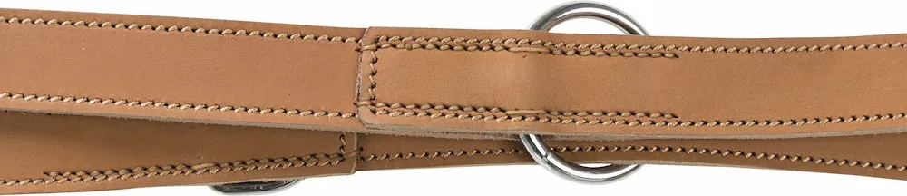 Rustic Fettleder-V Leine Heart