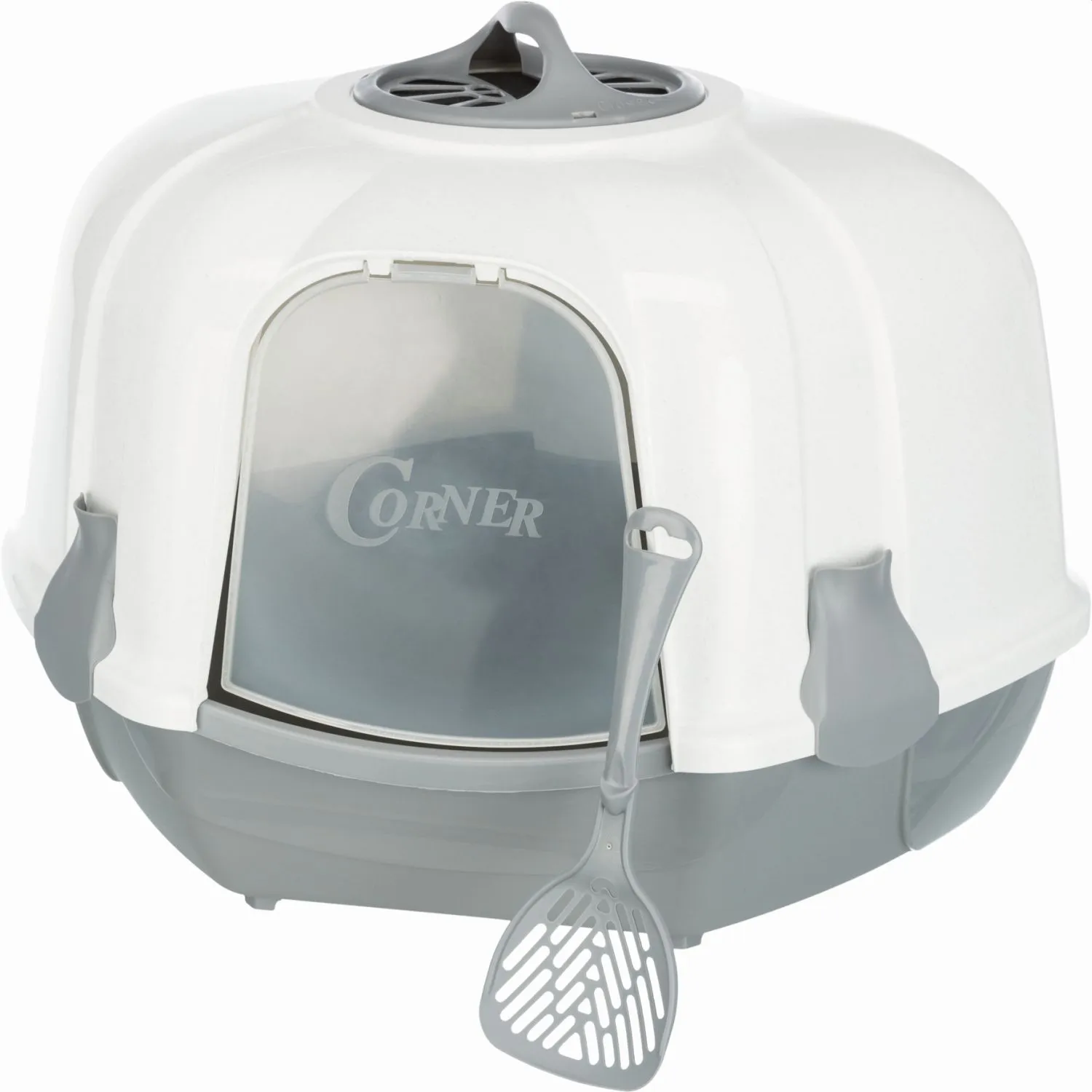 Ecktoilette Maro, mit Haube,