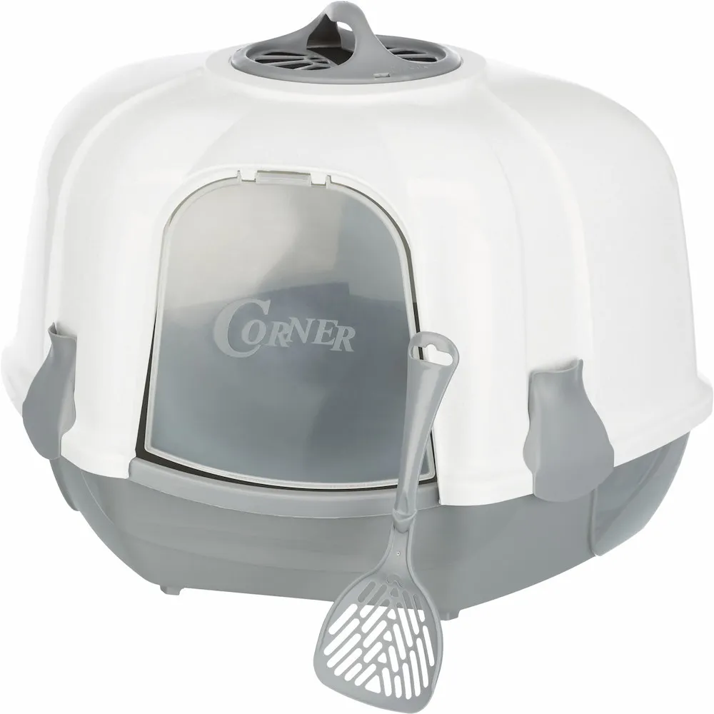 Ecktoilette Maro, mit Haube,