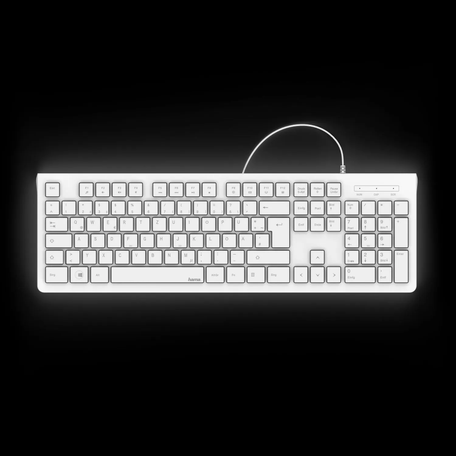 Basic-Tastatur KC-200 wei&szlig;