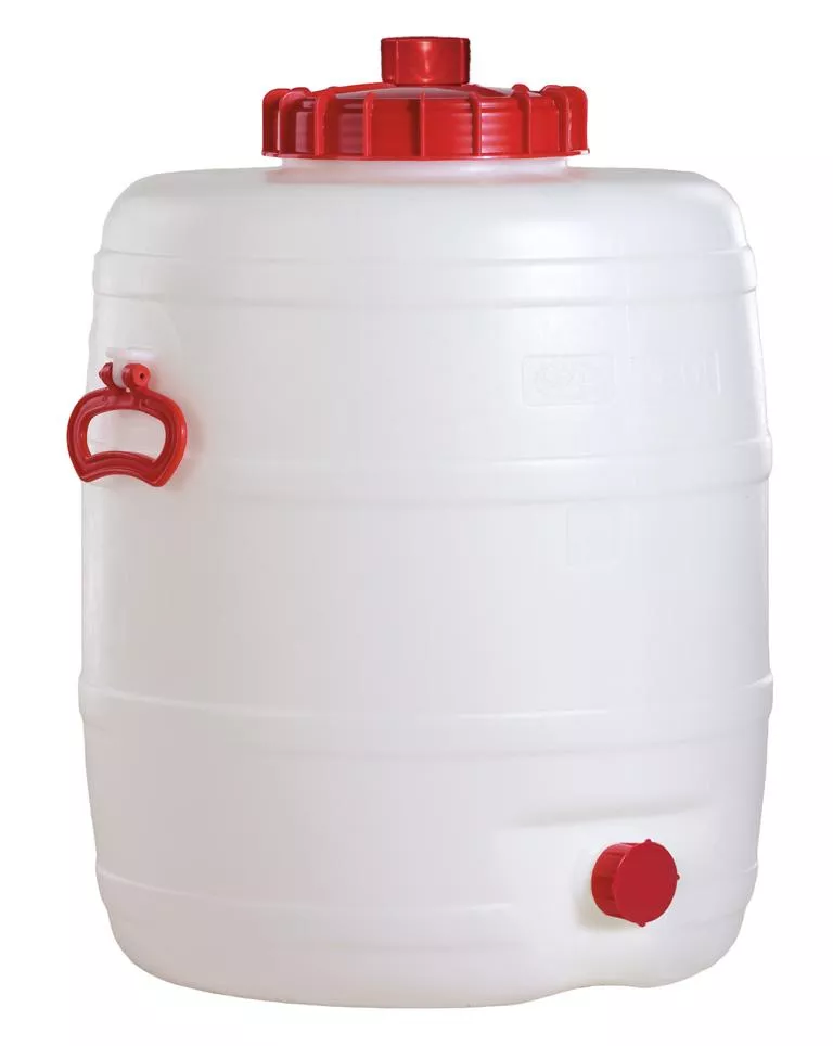 Universalfass rund, aus PE 50 Liter