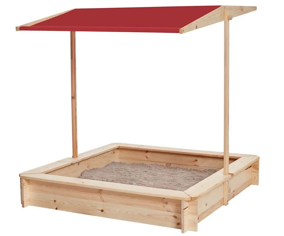 Sandkasten mit Dach