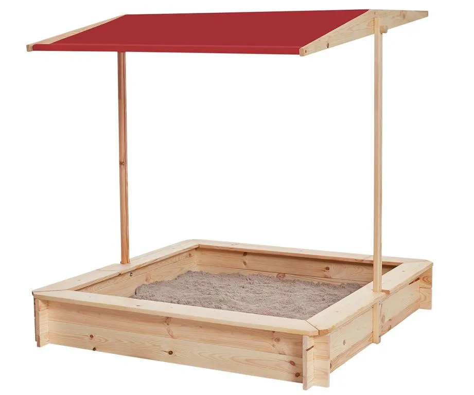Sandkasten mit Dach