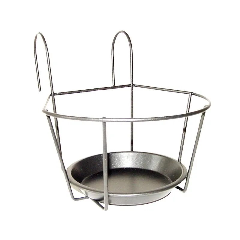 Balkonblumentopfh&auml;nger grau S