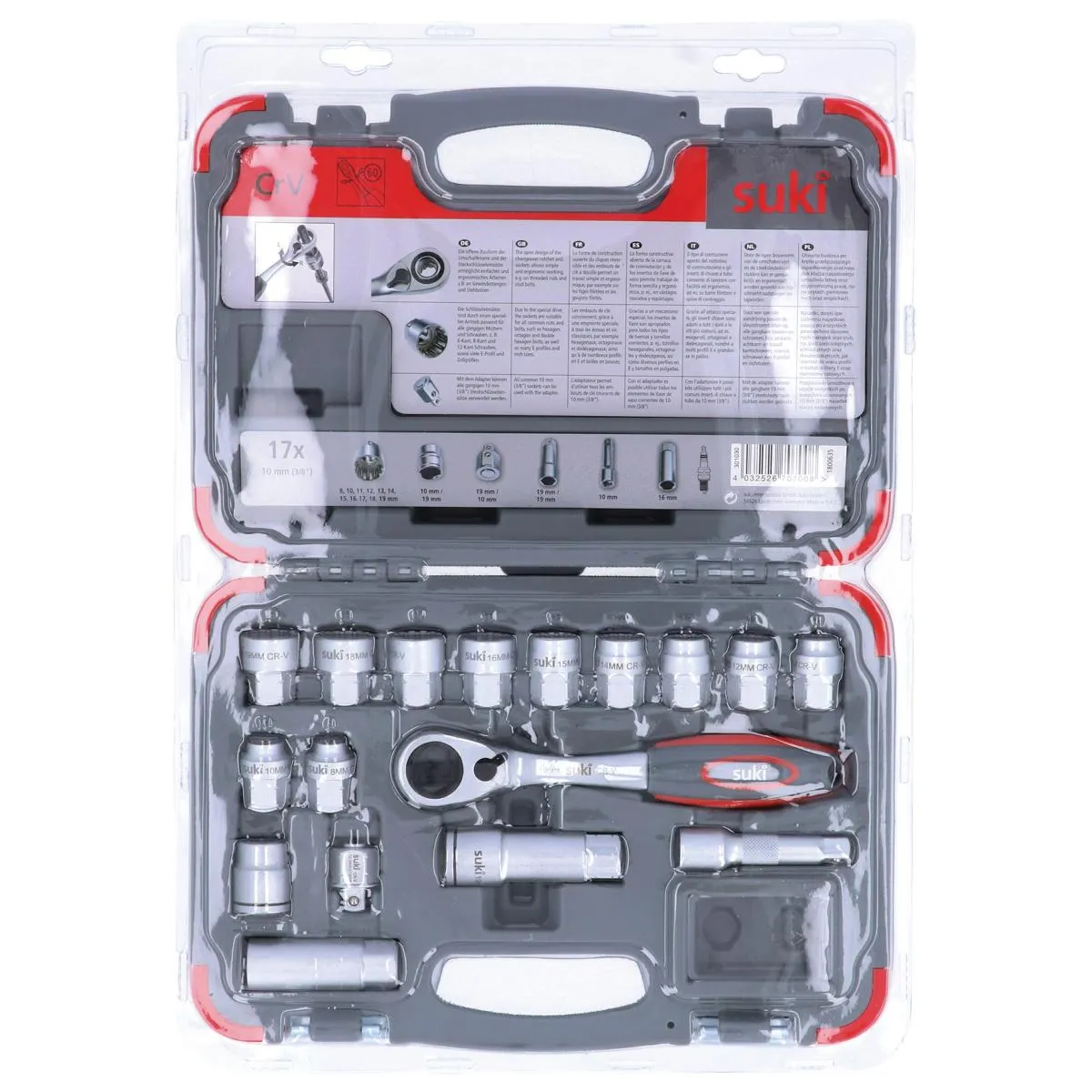 Durchgang- Steckschl&uuml;ssel- Satz