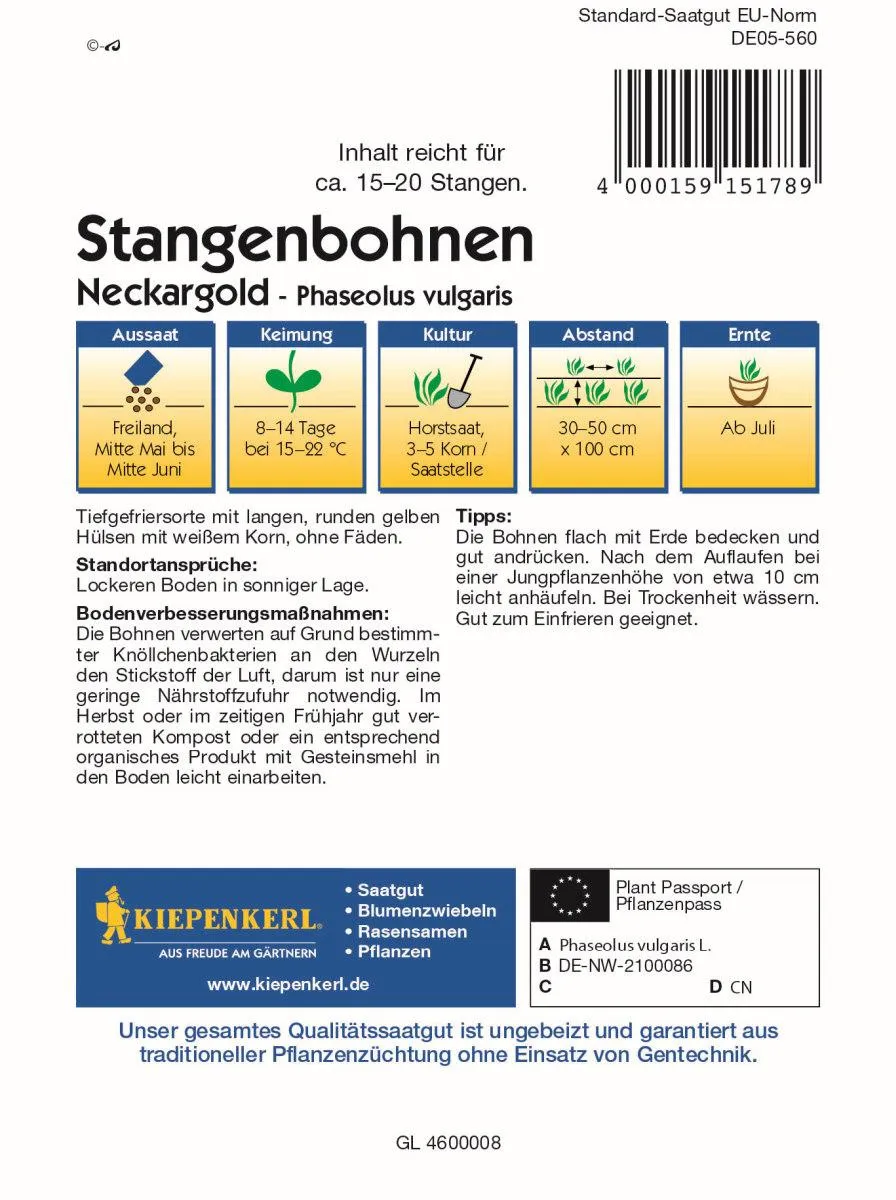 Stangenbohne Ne
