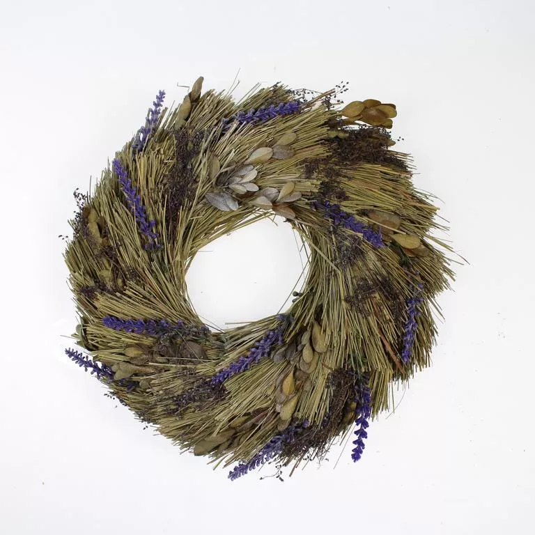 Deko-Lavendelkranz 25 x 25 x 7cm, lila