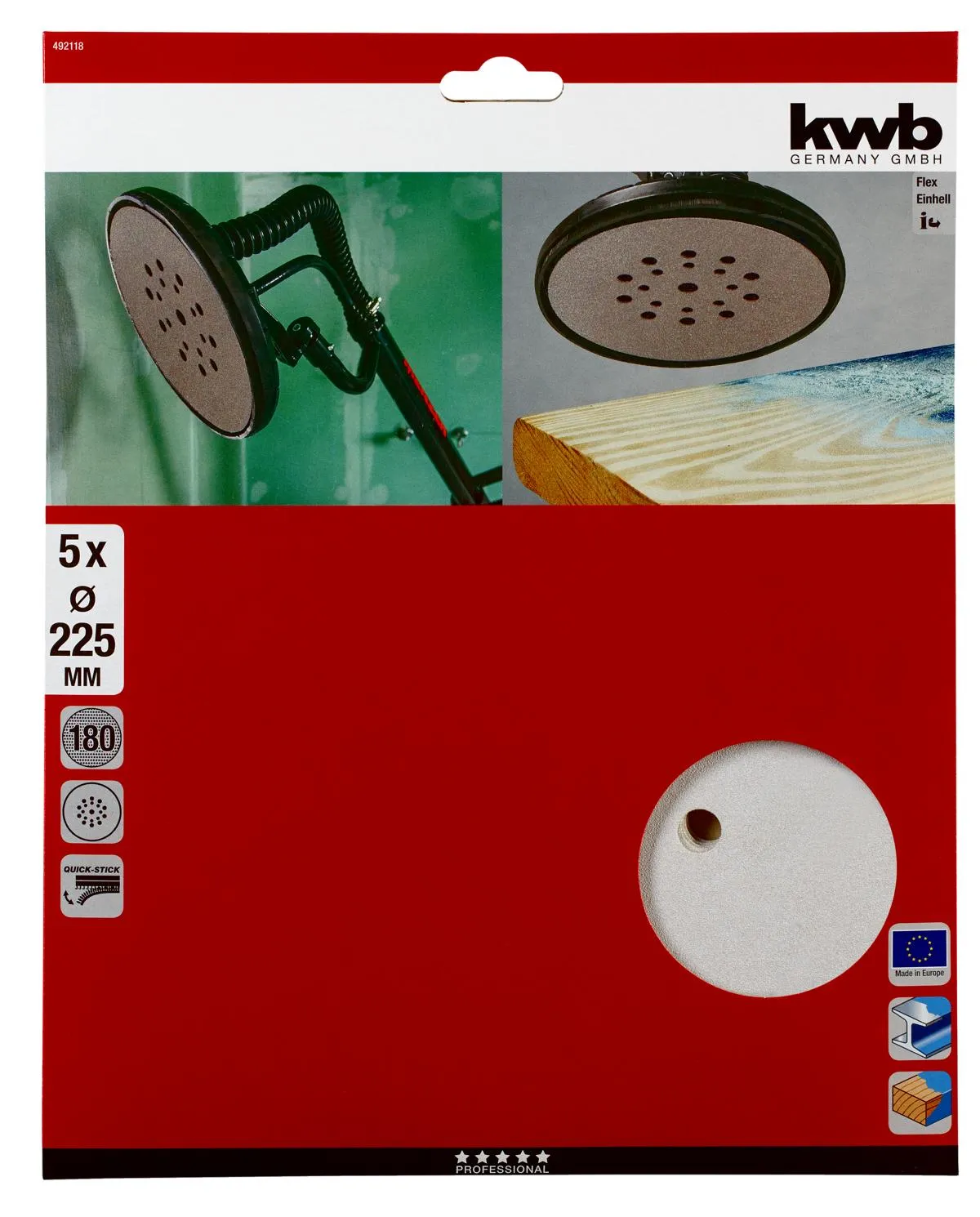 Klett-Haftscheiben gelocht