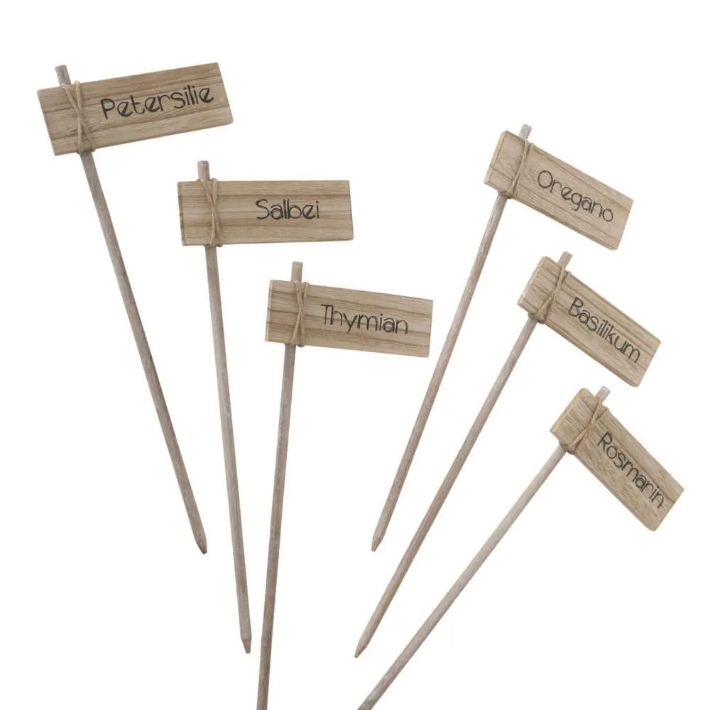 Topfstecker Kr&auml;uter, 6 sort.,