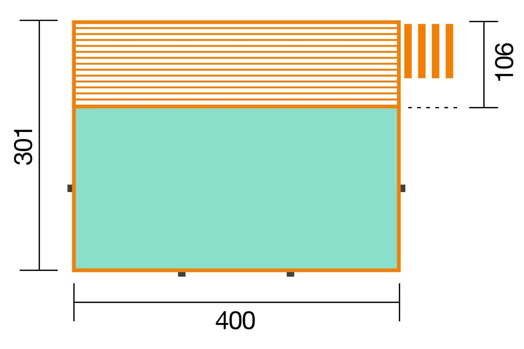 Massivholzpool 595 Gr. 1