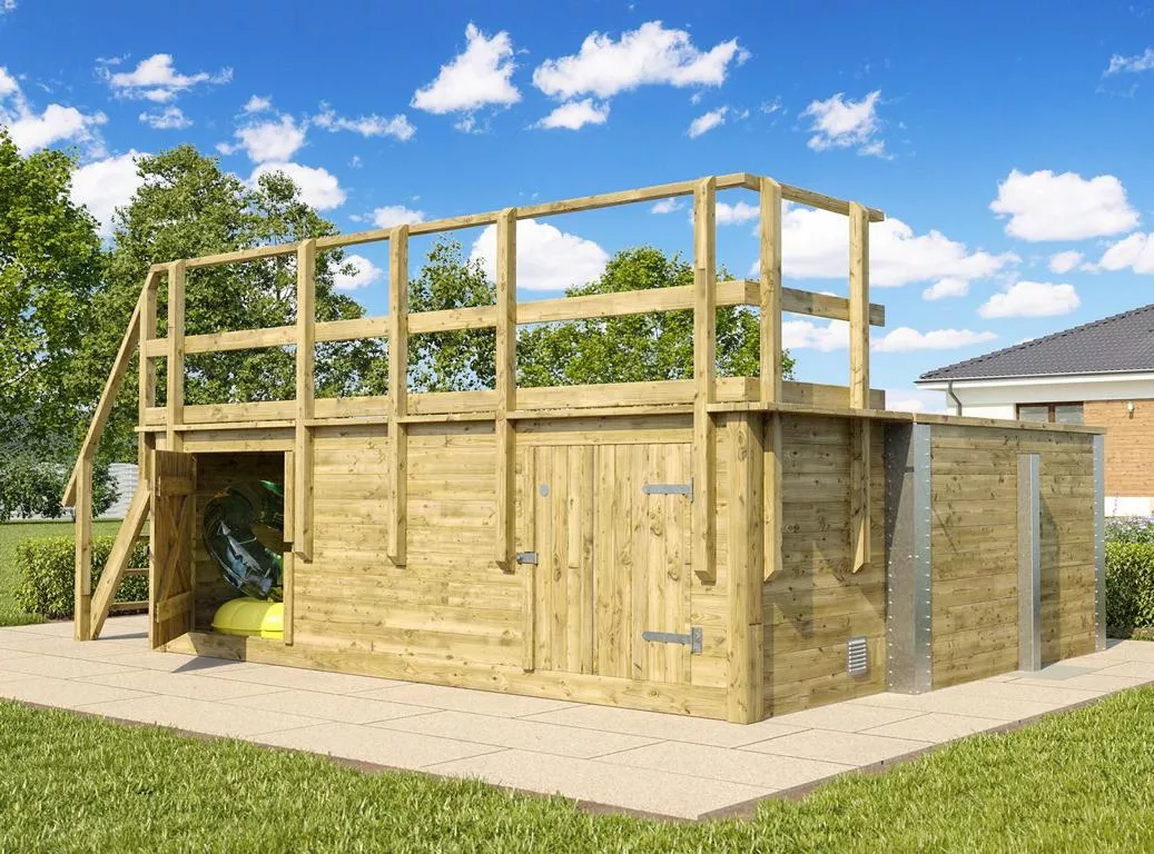 Massivholzpool 595 Gr. 1