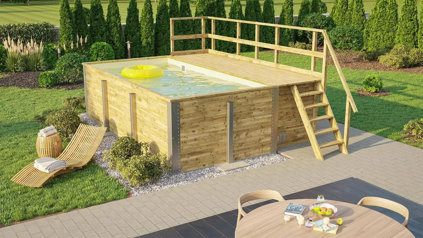 Massivholzpool 595 Gr. 1