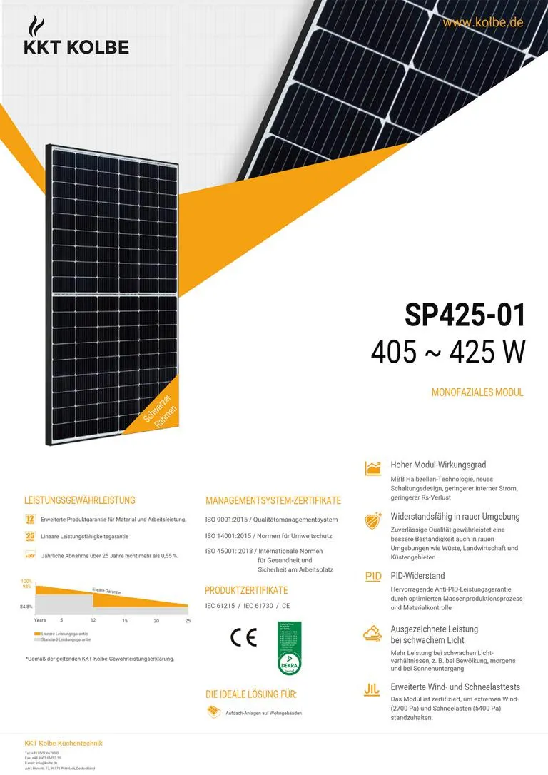 Balkonkraftwerk SP 425 W (SET) klein