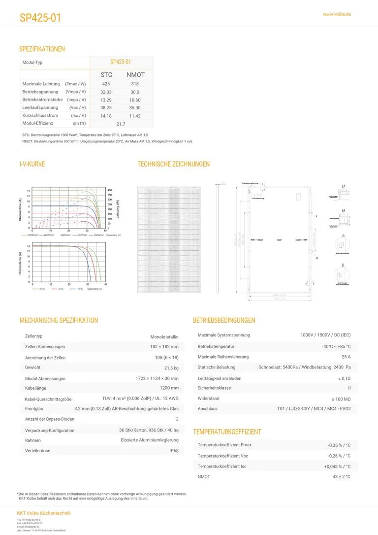 Balkonkraftwerk SP 425 W (SET) klein