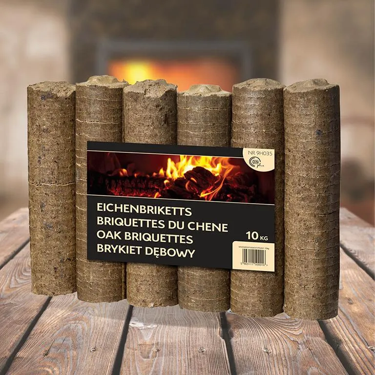 Hartholzbrikett rund ohne Loch