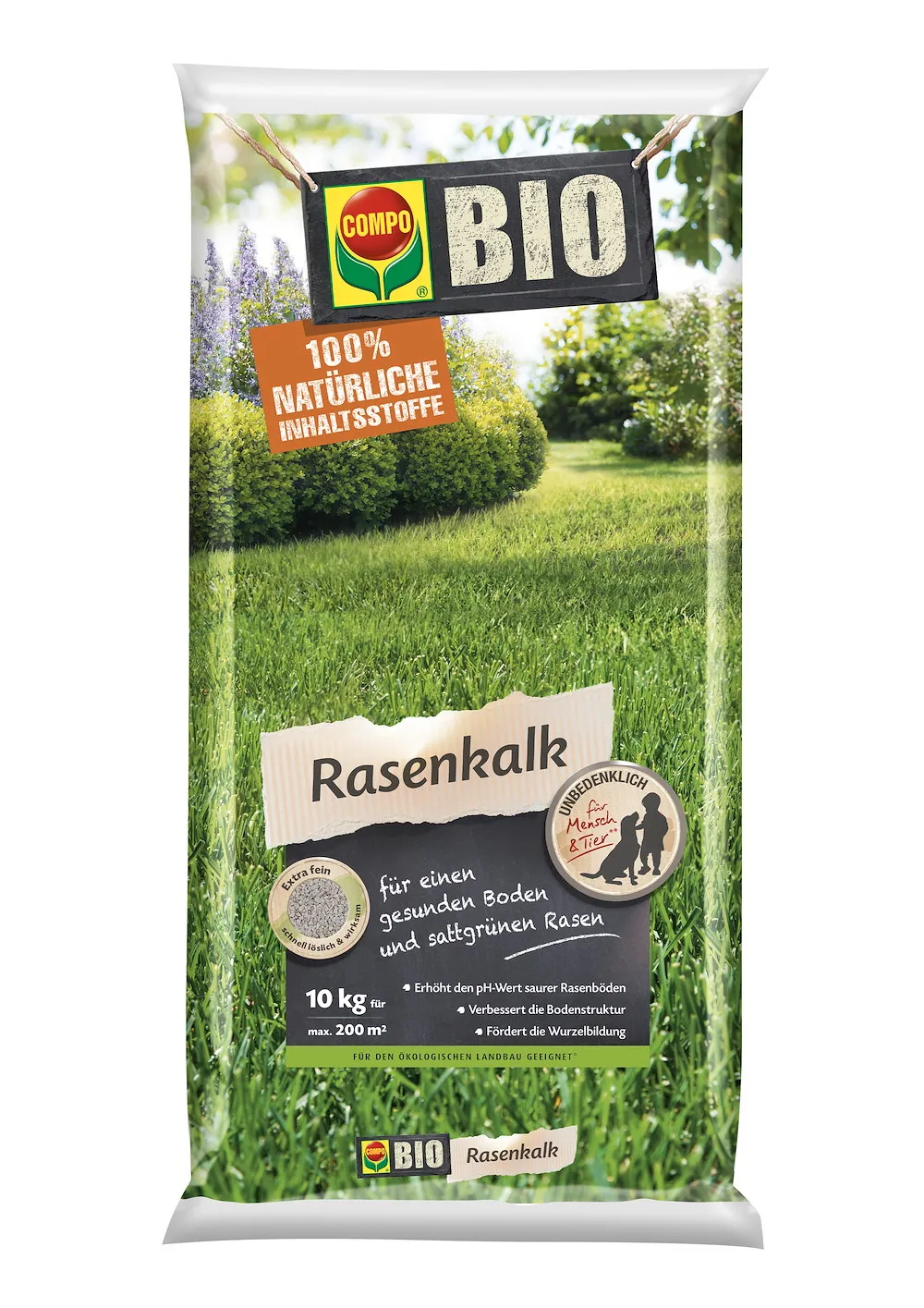 COMPO BIO Rasenkalk - Bodenverbesserung, Dngemittel - Eichhorn AG