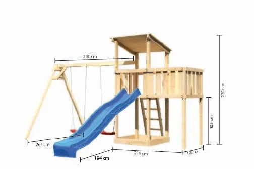 Akubi Spielturm Anna natur