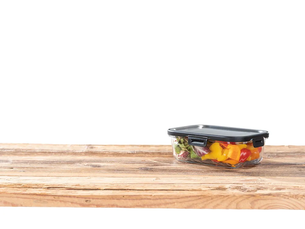 Glas Frischhaltedose Steel 1L