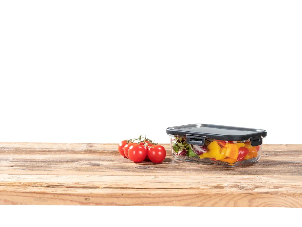 Glas Frischhaltedose Steel 1L