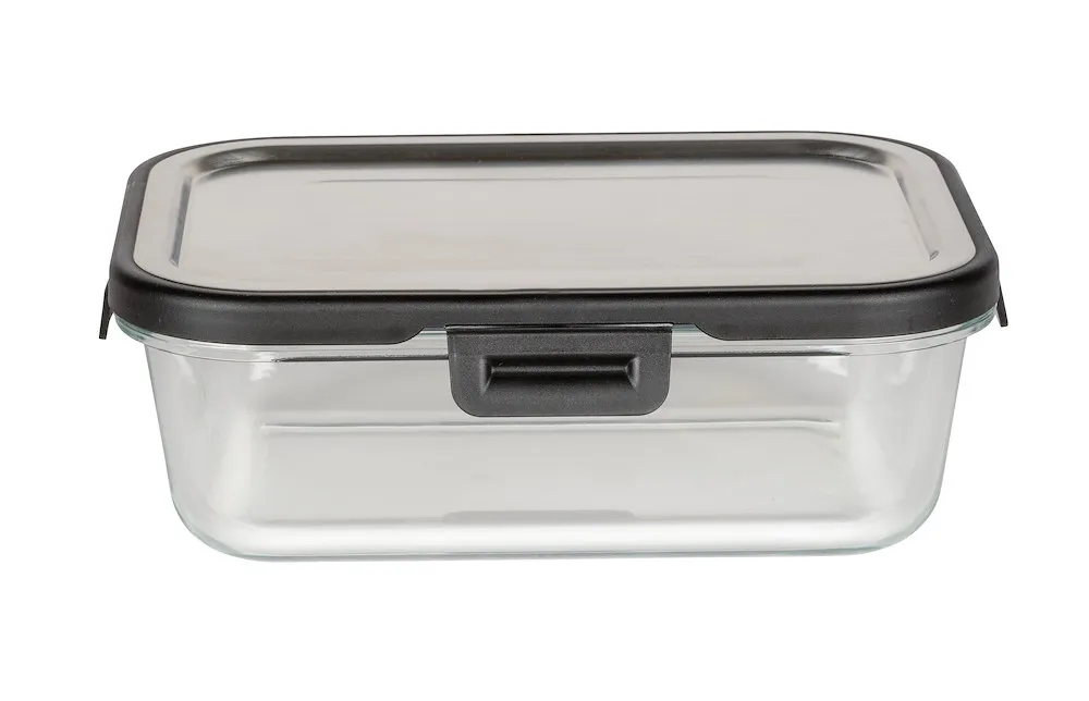 Glas Frischhaltedose Steel 1L