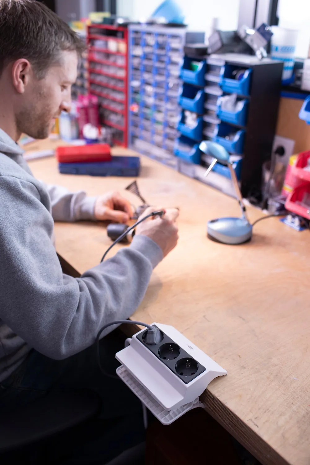 Klemm-Steckdosenleiste