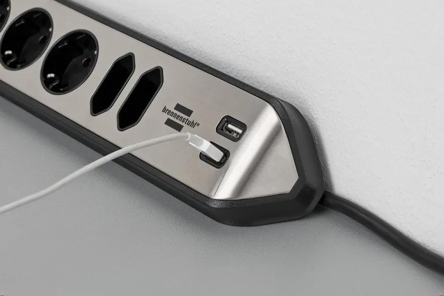 Eck-Stedo-Leiste 6f. sw/silber