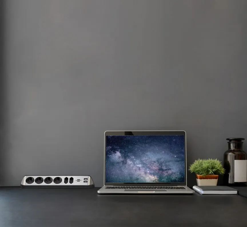 Eck-Stedo-Leiste 6f. sw/silber