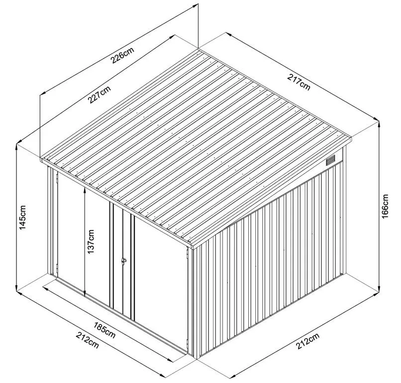 Premium Fahrradgarage 5 qm