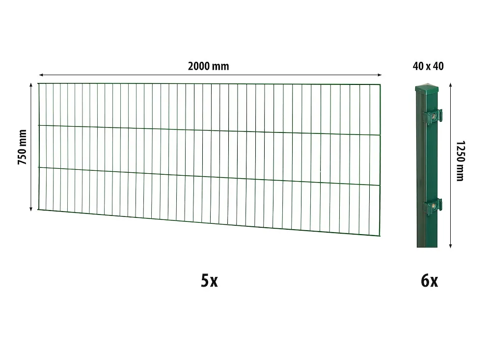Classic ES-Mattenzaun-Set 750
