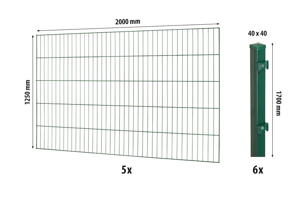 Classic ES-Mattenzaun-Set 1250