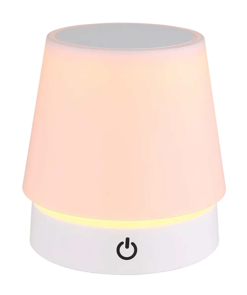 Tischleuchte wei&szlig; matt/opal