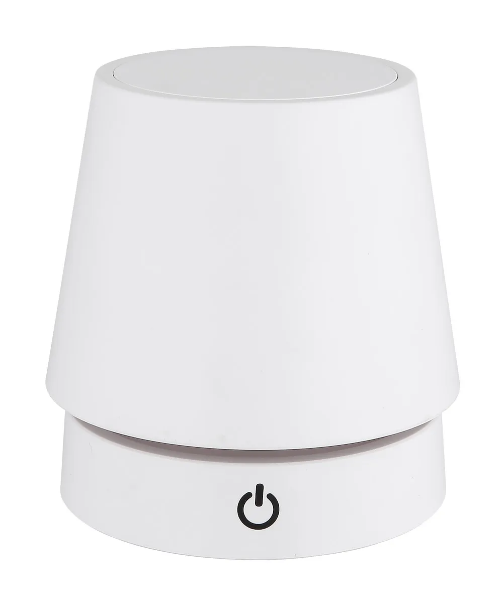 Tischleuchte wei&szlig; matt/opal