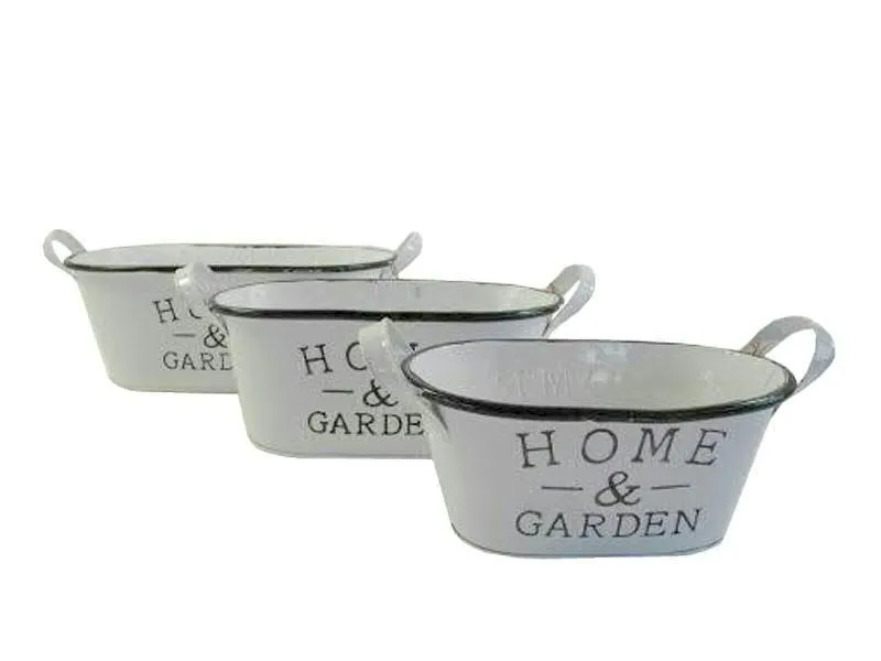 Jardiniere Zink 22x14x10cm